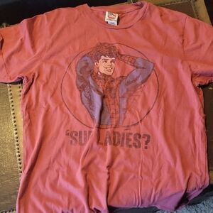 Junk Food Clothing Red Spider-Man 'Sup Ladies?' Tee - Short Sleeve